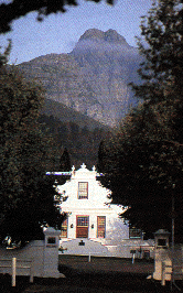 Wine region on Africa Tour taking in Lanzerac Manor.